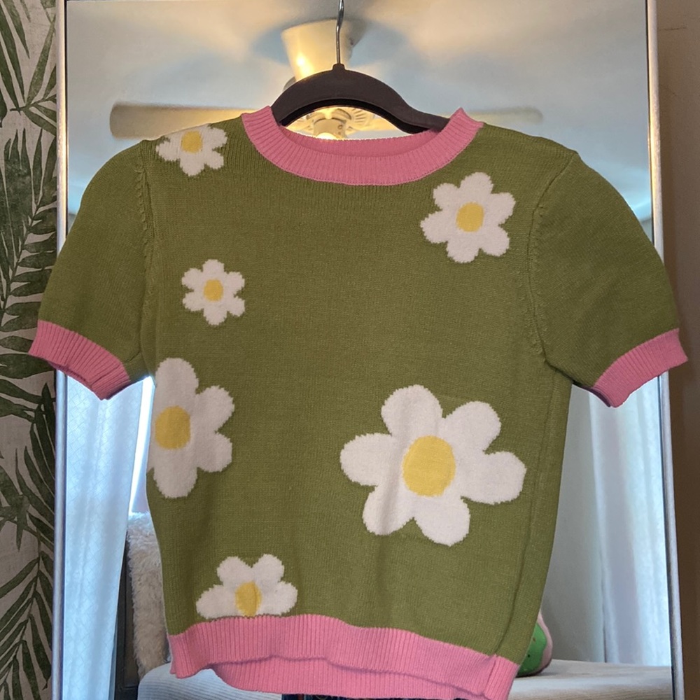 Floral sweater